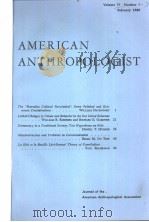 AMERICANANTHRO-POLOGEST  VOL.71 N1-6  1969  共两本（ PDF版）