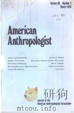 AMERICANANTHRO-POLOGIST  VOL.80  NO1-4  1978  (共两本)     PDF电子版封面     