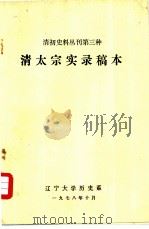 清初史料丛刊第三种  清太宗实录稿本   1978  PDF电子版封面    辽宁大大学历史系 