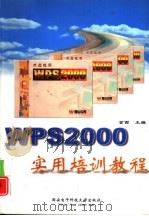 WPS 2000实用培训教程   1999  PDF电子版封面  7560607497  金西安主编 