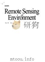 Rimote Sening of Environment  (Vol.76  No.1-3  Apr-Jun.2001  )/科技资料  （共3本）     PDF电子版封面     