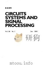 CIRCUITS SYSTEMS AND SIGNAL PROCESSING  (Vol.20  No.1-3  Jan.2001)/科技资料  （共3本）（ PDF版）