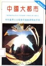 中国大都市  中外各界人士投资开发旅游观光手册   1992  PDF电子版封面     
