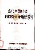 当代中国社会利益群体矛盾研究（1993 PDF版）