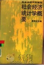 社会经济统计学概要   1987  PDF电子版封面  730000038X  袁寿庄主编 