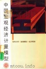 中国宏观经济计量模型  结构分析·政策模拟·经济预测   1994  PDF电子版封面  7301023189  毕吉耀著 