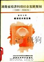 湖南省经济科技社会发展规划  1989-2000年  第4分册  模型技术报告集（1990 PDF版）