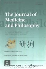 The Journal of Medicine and Philosophy（ PDF版）