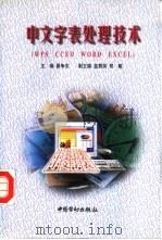 中文字表处理技术 WPS CCED WORD EXCEL（1998 PDF版）