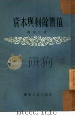 资本与剩余价值   1954  PDF电子版封面  986（1129）  孙怀仁撰 