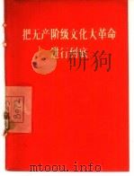 把无产阶级文化大革命进行到底   1967  PDF电子版封面     