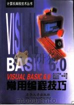 Visual Basic 6.0常用编程技巧   1998  PDF电子版封面  7302036578  抖斗书屋主编；尹立民等编写 