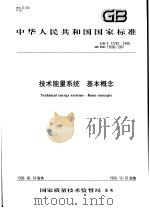 中华人民共和国国家标准  技术能量系统  基本概念  GB/T17781-1999（1999年9月第1版 PDF版）