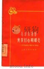 毛泽东著作使我们心明眼亮  几个先进生产者的学习体会   1960  PDF电子版封面  2074·222  上海人民出版社编辑 