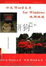 中文 Word 6.0 for Windows使用速成   1995  PDF电子版封面  7561311125  常建军，朱方等编写 