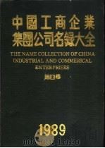 中国工商企业集团公司名录大全  第4卷   1989  PDF电子版封面  703001586X  曹政主编 