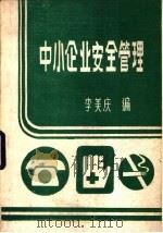 中小企业安全管理   1986  PDF电子版封面    李美庆编 