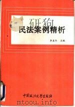民法案例精析   1993  PDF电子版封面  7562009996  李显冬主编；陈冬青等撰稿 