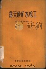 露天砂矿水枪工   1960  PDF电子版封面  15062·2360  长沙矿山设计研究院编 