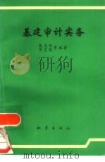 基建审计实务   1988  PDF电子版封面    戴芝安，蒋克昌等编 