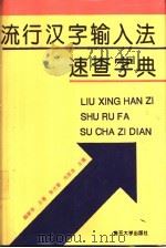 流行汉字输入法速查字典（1997 PDF版）