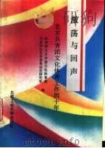 激荡与回声  北京共青团文化体育工作40年（1992 PDF版）