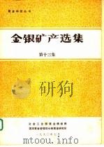 金银矿产选集  第13集（1990 PDF版）
