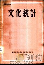 文化统计   1953  PDF电子版封面    （苏）波格达诺夫撰；中国人民大学统计学原理教研室译 
