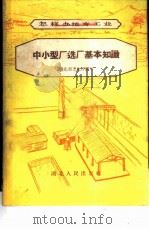 中小型厂选厂基本知识   1958  PDF电子版封面  T15106·38  湖北省工业厅编写 