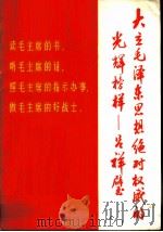 大立毛泽东思想绝对权威的光辉榜样-吕祥壁   1967  PDF电子版封面  3074·459  上海人民出版社编辑 