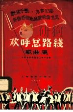 欢呼总路线  歌曲集   1958  PDF电子版封面  8127·221  中国音乐家协会上海分会编辑 