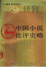 中国小说批评史略   1990  PDF电子版封面  7500406886  方正耀著 