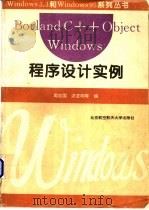 Borland C++ Object Windows程序设计实例   1995  PDF电子版封面  7810126016  周志国，洪定明等编 