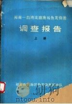 闽南-台湾浅滩渔场鱼类资源调查报告  上   1980  PDF电子版封面    闽南渔场海洋鱼类资源调查队编 