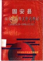 固安县五十年宣传工作大事记（1999 PDF版）