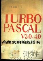TURBO PASCAL V3.0  4.0高级实用编程指南   1990  PDF电子版封面    游疆来，丁宁编 