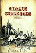 重工业是发展苏联国民经济的基础   1956  PDF电子版封面  4007·24  （苏）奥玛罗夫斯基（А.ОМаровский）著；王青译 