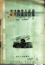 谈谈农业合作化   1956  PDF电子版封面  T4071·6  张道一，赵有福编著 