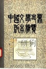 中国文学史著版本概览   1992  PDF电子版封面  7561016522  吉平平，黄晓静编著 