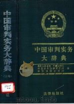 中国审判实务大辞典   1994  PDF电子版封面  7503614757  最高人民法院，中国法学会等编 