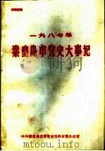 1987年秦皇岛市党史大事记（1988 PDF版）