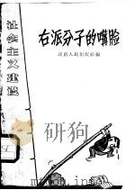 右派分子的嘴脸   1957  PDF电子版封面  11109·13  湖南人民出版社编 
