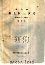 唐山市路北区大事记  1919-1983  修改稿（1988 PDF版）