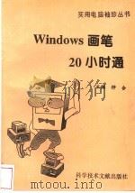Windows画笔20小时通   1996  PDF电子版封面  7502327665  钟合主编 