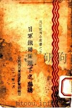 日军铁蹄蹂躏下之血迹   1921  PDF电子版封面    中国国民党浙江省党部编 