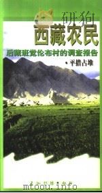 西藏农民  后藏班觉伦布村的调查报告   1998  PDF电子版封面  7801134583  平措占堆著 