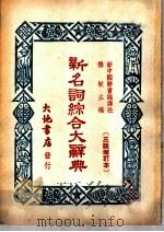 新名词综合大辞典  国际知识   1950  PDF电子版封面    龚敏主编 