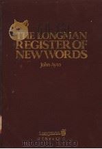 THE LONGMAN REGISTER OF NEW WORDS（ PDF版）