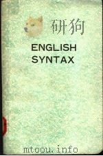 ENGLISH SYNTAX     PDF电子版封面     