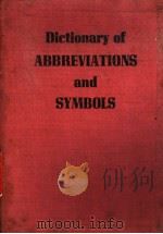 Dictionary of ABBREVIATIONS AND SYMBOLS     PDF电子版封面     